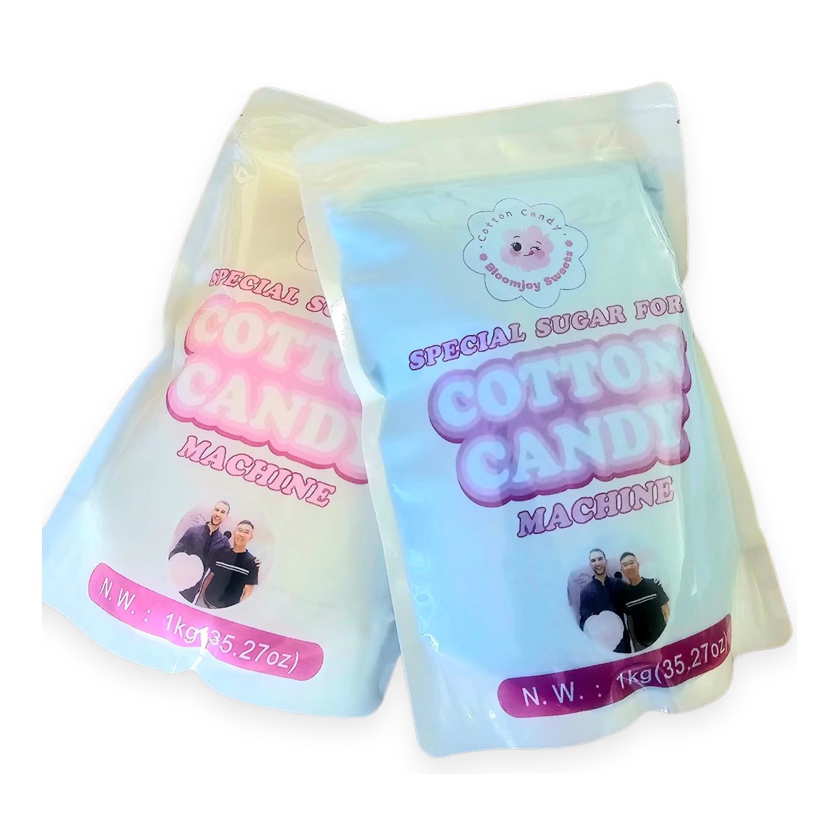 Bloomjoy cotton candy sugar and paper sticks for launch planning